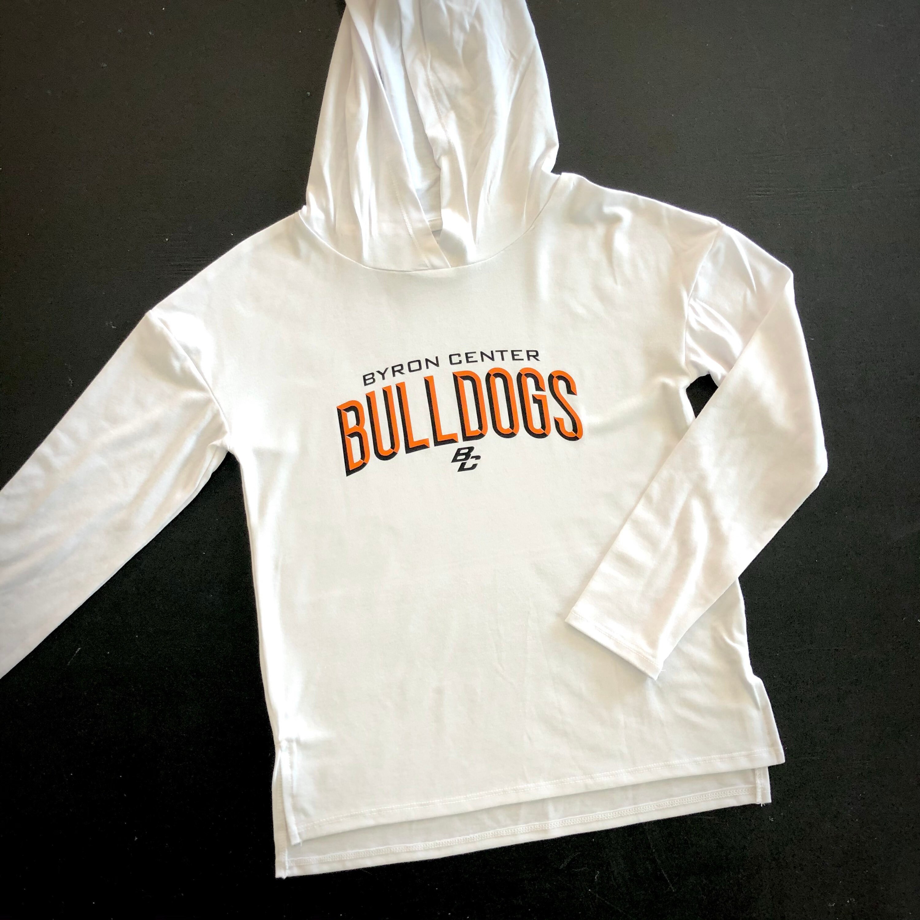 GIRLS white lightweight hooded shirt | Etsy