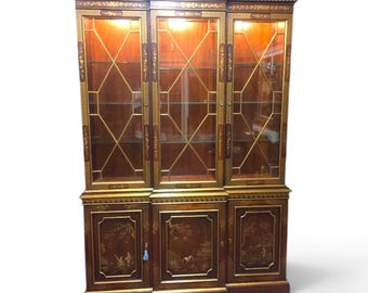 Vintage Chinoiserie China Cabinet, Kindel Furniture