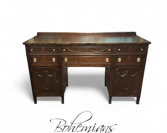 Antique Federal Style Mahogany Sideboard - Circa 1910