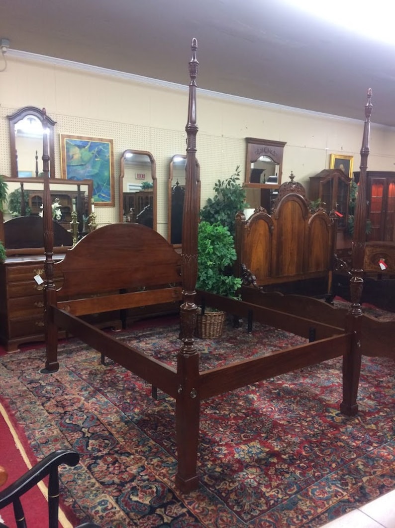 Vintage Poster Bed Craftique Furniture Full Size Bed Etsy