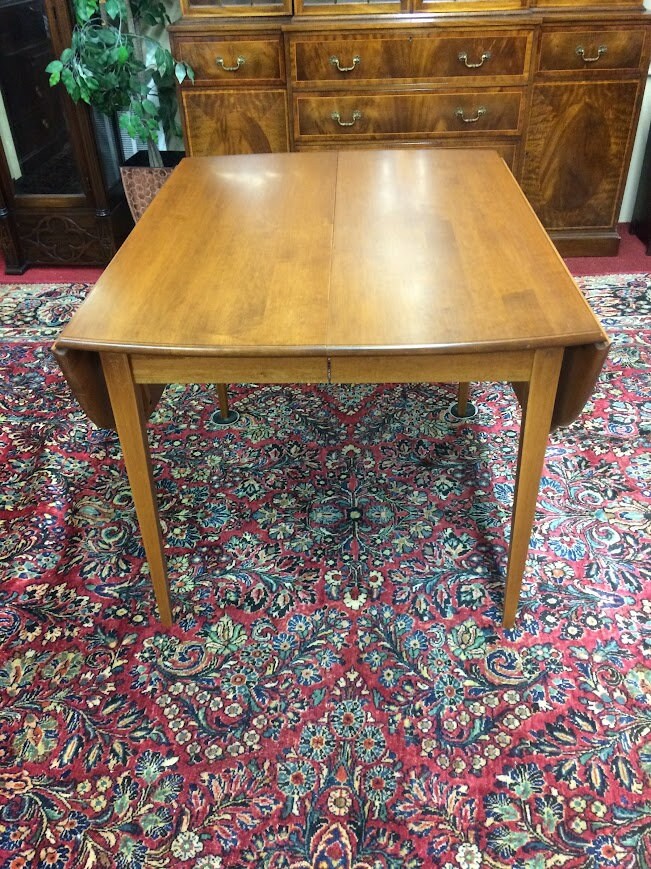 Hitchcock Dining Table Drop Leaf Table With Two Leaves, Vintage Dining ...