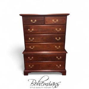 Vintage Chest of Drawers, Mahogany Tall Dresser