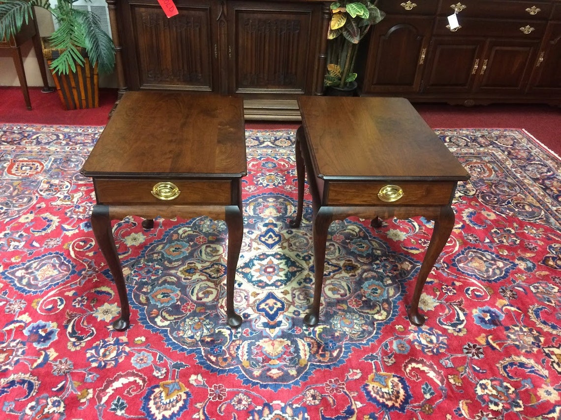 Statton End Tables, Pair of Matching End Tables, Lamp Tables, Side ...