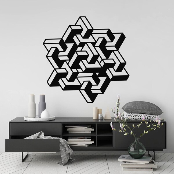 Geometric Wall Decal Etsy UK