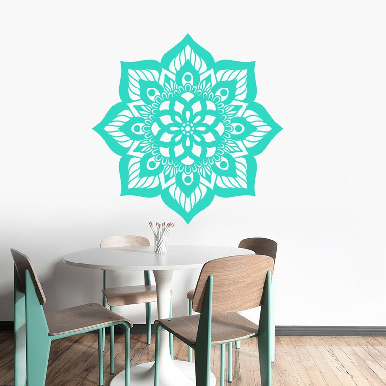 Ornament Mandala Wall Art Sticker Modern Spiritual Room Decor Removable Vinyl Decal Ornament