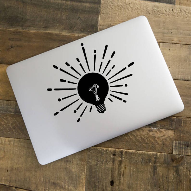 Edison Bulb Decal Vintage Light Bulb Vinyl Sticker Etsy Australia