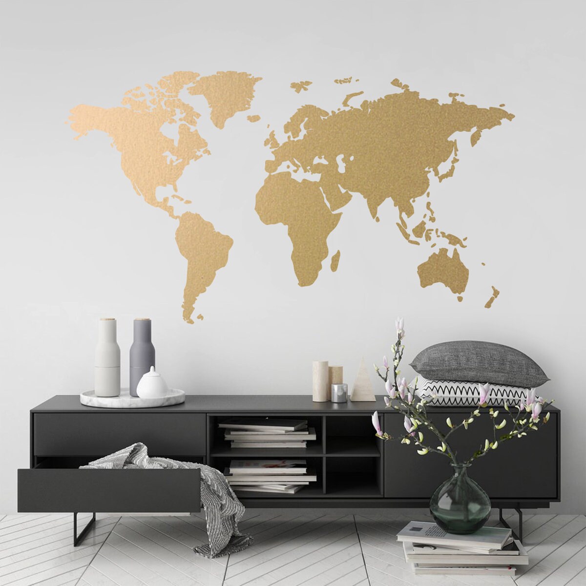 Map wall decor deals