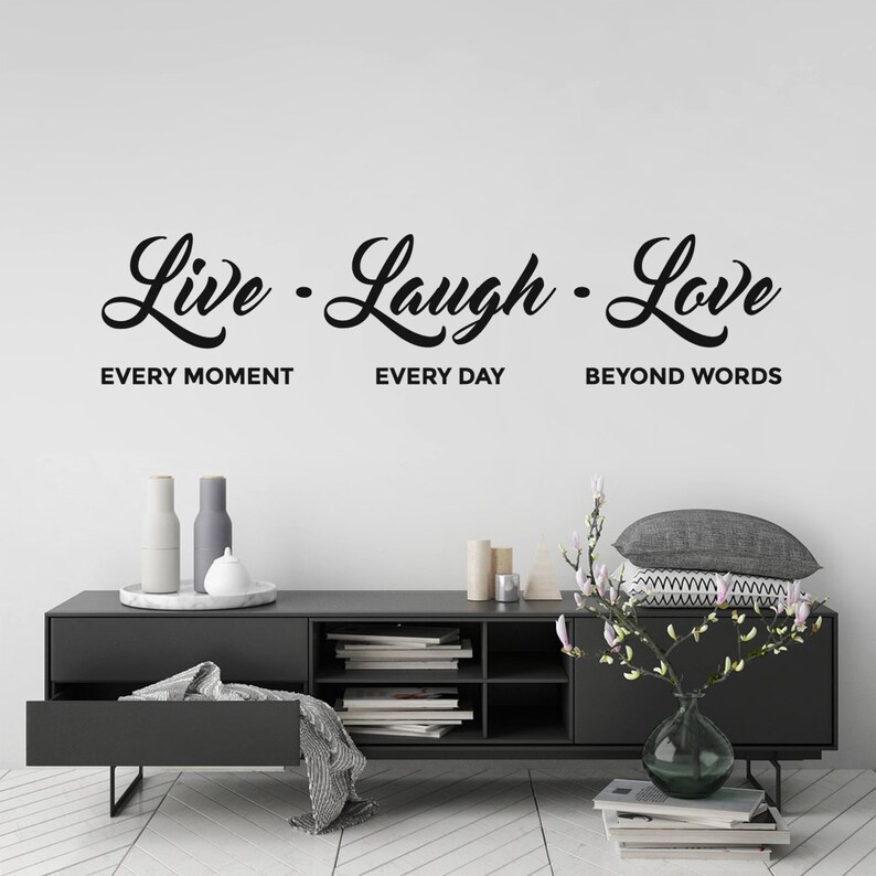 Live Laugh Love Wall Art Sticker Inspirational E Modern Room Decor Removable Vinyl Decal