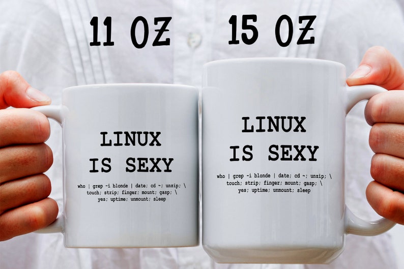 IT Worker Mug, Linux Coffee Mug, Coder Coffee Mug, Developer Gift, Server Admin Mug, Funny Gift For Programmer, Linux is Sexy Mug image 2