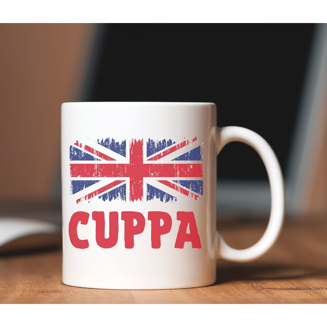 Cuppa Coffee Mug British Flag Cuppa Coffee Mug British Slang Etsy