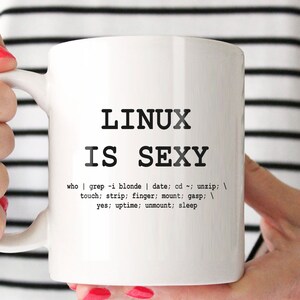 IT Worker Mug, Linux Coffee Mug, Coder Coffee Mug, Developer Gift, Server Admin Mug, Funny Gift For Programmer, Linux is Sexy Mug image 1