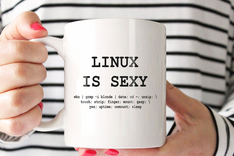 IT Worker Mug, Linux Coffee Mug, Coder Coffee Mug, Developer Gift, Server Admin Mug, Funny Gift For Programmer, Linux is Sexy Mug image 1