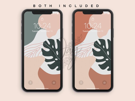 Iphone Wallpaper Lock Screen Wallpaper Ios 14 Minimalistic - Etsy