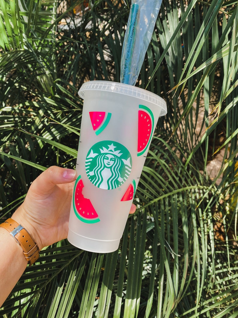 WATERMELON Starbucks Cold Cup Watermelons Vinyl Coffee Cup Etsy