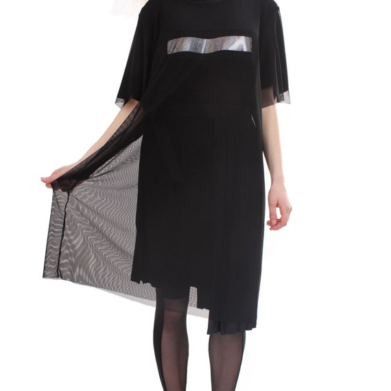 mesh tshirt dress