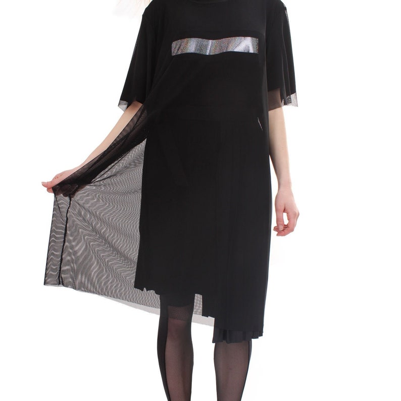 mesh tee dress