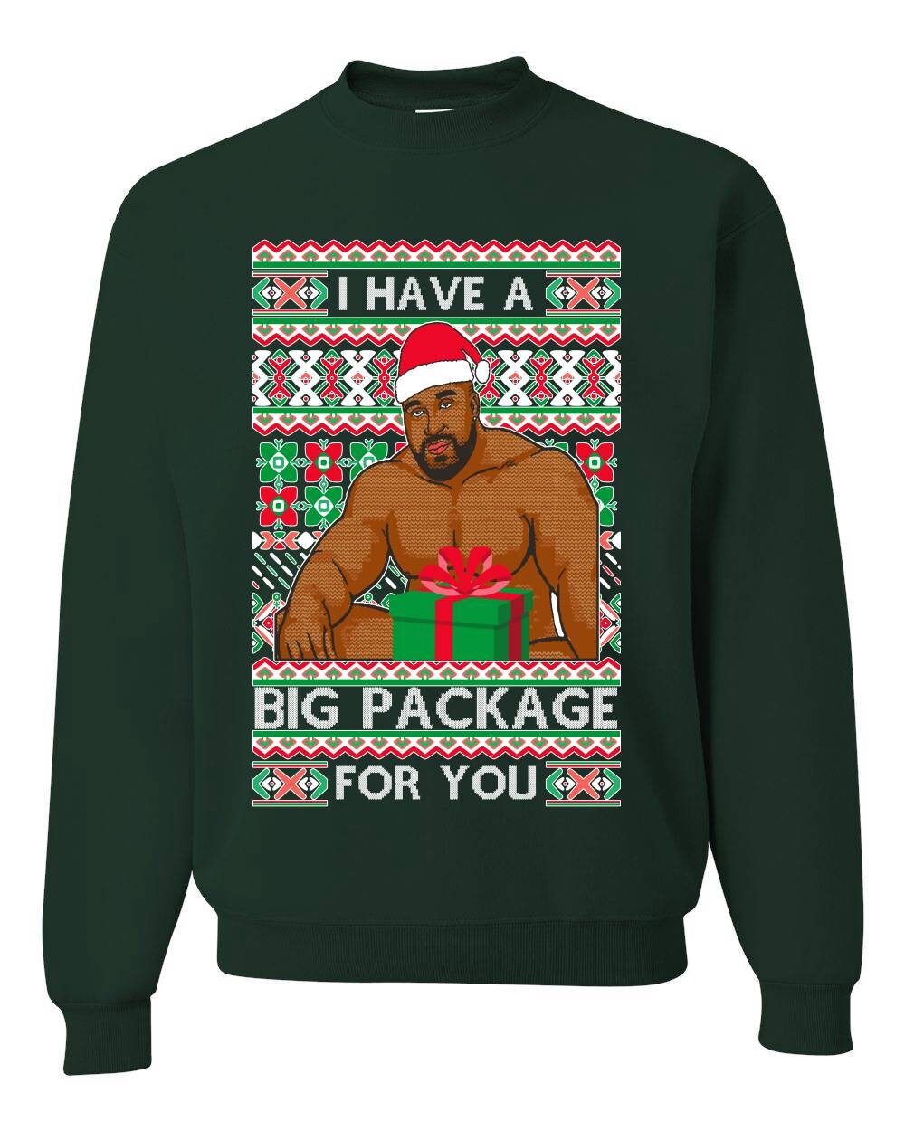 Discover I have a Big Package Christmas Ugly Christmas Sweater