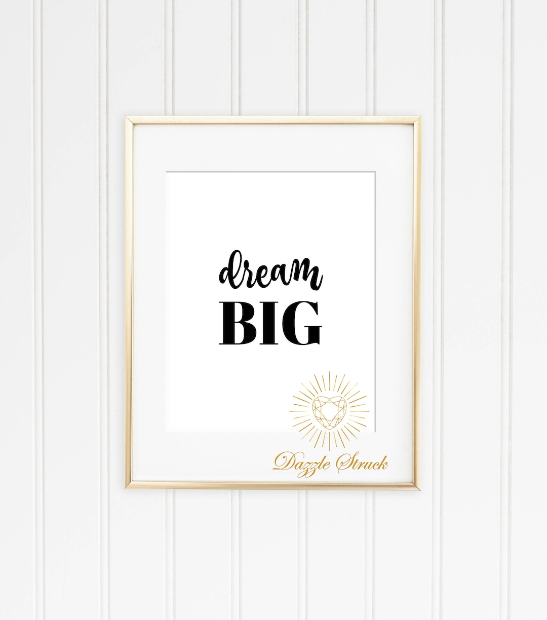 Dream Big | DIY Instant Digital Download Art Printable 8x10jpg | Vision ...