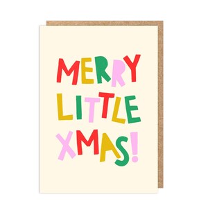 Buon piccolo Natale! Biglietto di Natale tipografico