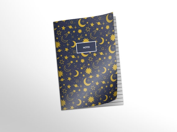 Cosmos Sterne Print 'Notes' A6 Notizbuch / 48 Seiten / | Etsy Österreich