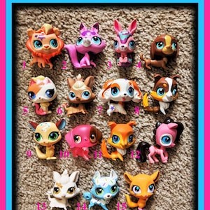 Littlest Pet Shop Lot 5 Random Generation 4 Totally Talented with 1 Dog or Cat 