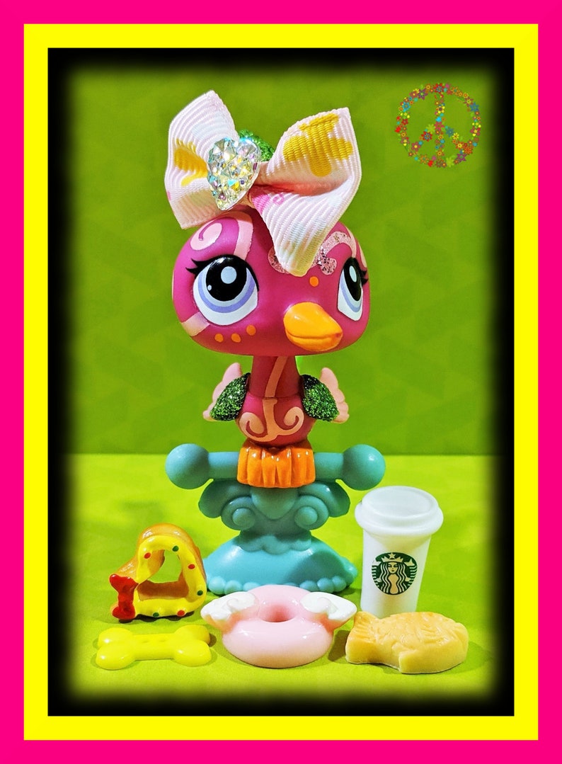 Littlest Pet Shop Rare Vintage LPS Glitter Monkey & Woodpecker Etsy