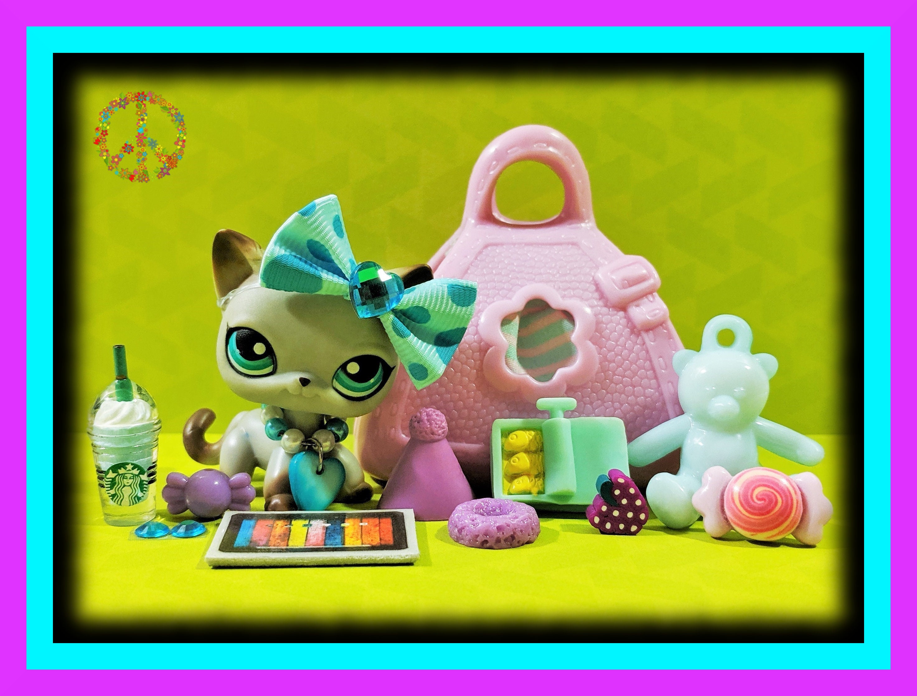 Littlest Pet Shop LPS #391 Egyptian Siamese Shorthair Grey Cat A  uthentic Littlest Pet Shop LPS #391 Egyptian Siamese Shorthair Grey Cat A  uthentic
