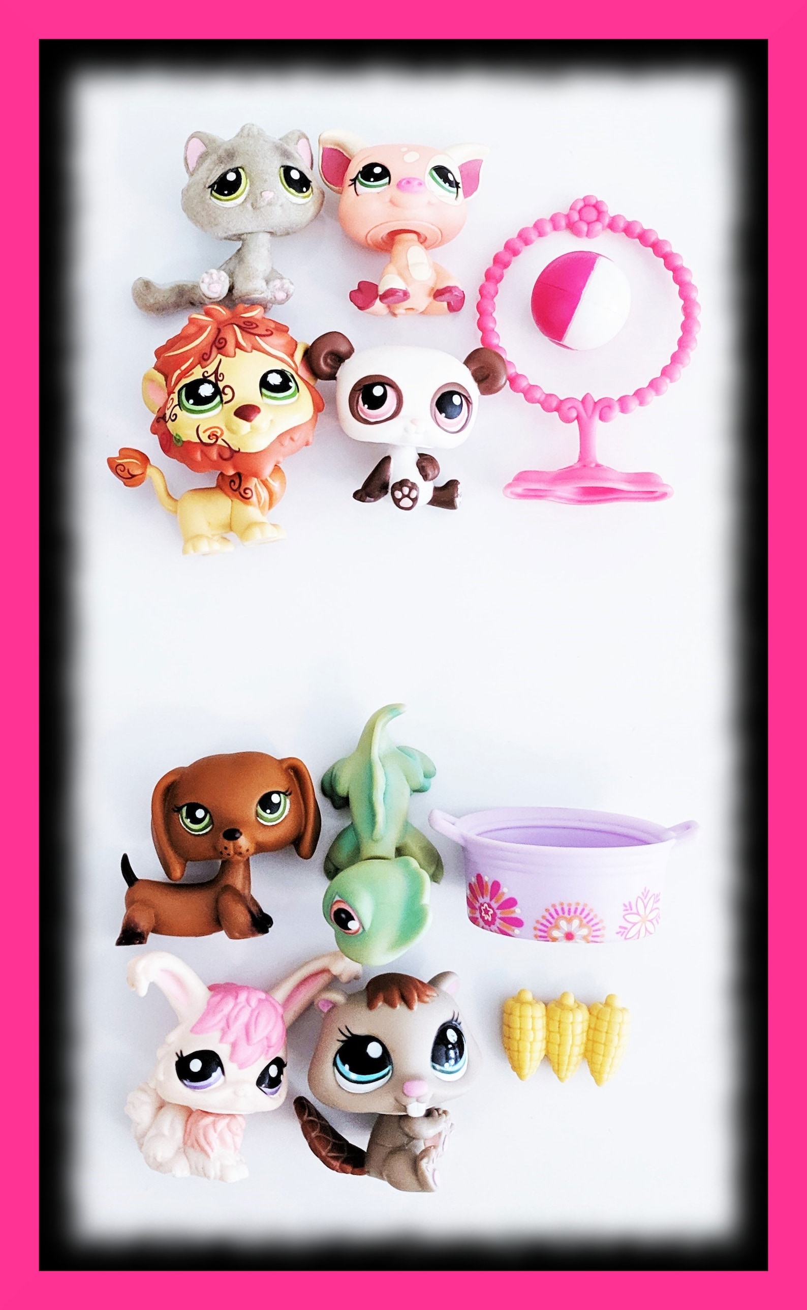 Littlest Pet Shop 6pc Vintage LPS 4 Great Condition Pets & 2 Etsy