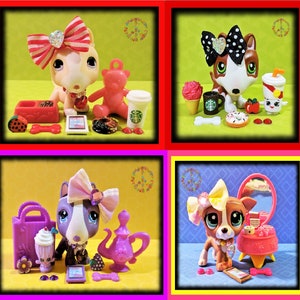 Littlest Pet Shop Rare Vintage LPS Chow Bull Terrier Boxer Lhasa Aps Dogs Accessories Lots ~YOU CHOOSE~ #143 #1353 #1458 #1585 #1706 #2130++
