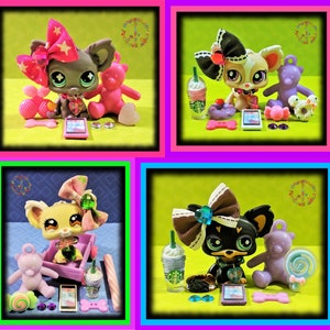Littlest Pet Shop Rare Vintage LPS Chihuahua Dogs Accessories Lots ~YOU CHOOSE~ Grey #836 Cream 1199 1829 Black 1571 Gold 1028 Tan #1 528 ++