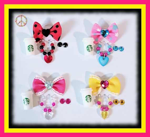 Littlest Pet Shop LPS Custom Accessories 4 Pc Set Lot 1 Bow 1