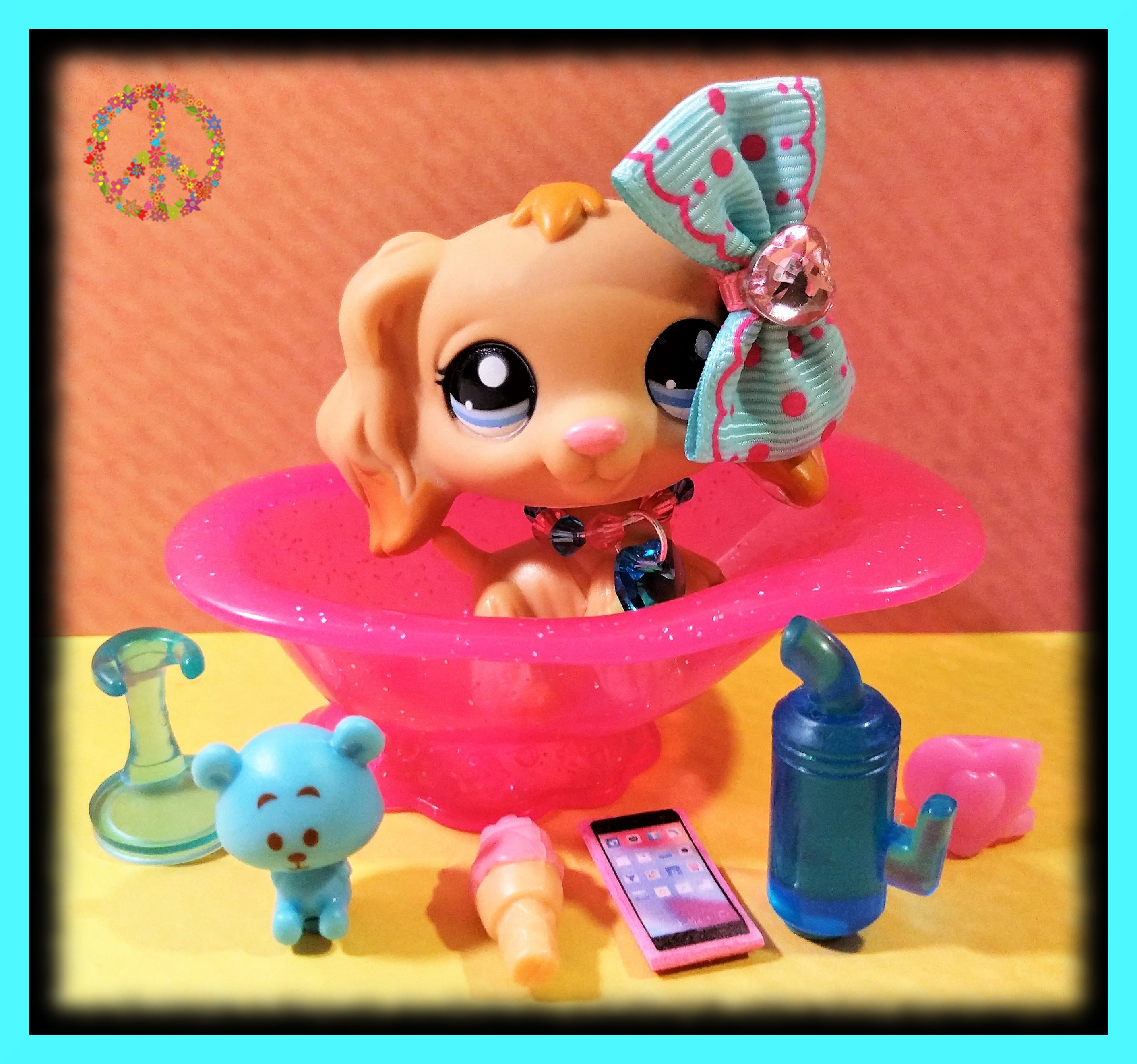 Littlest Pet Shop Authentic Vintage LPS Cocker Spaniel Dogs