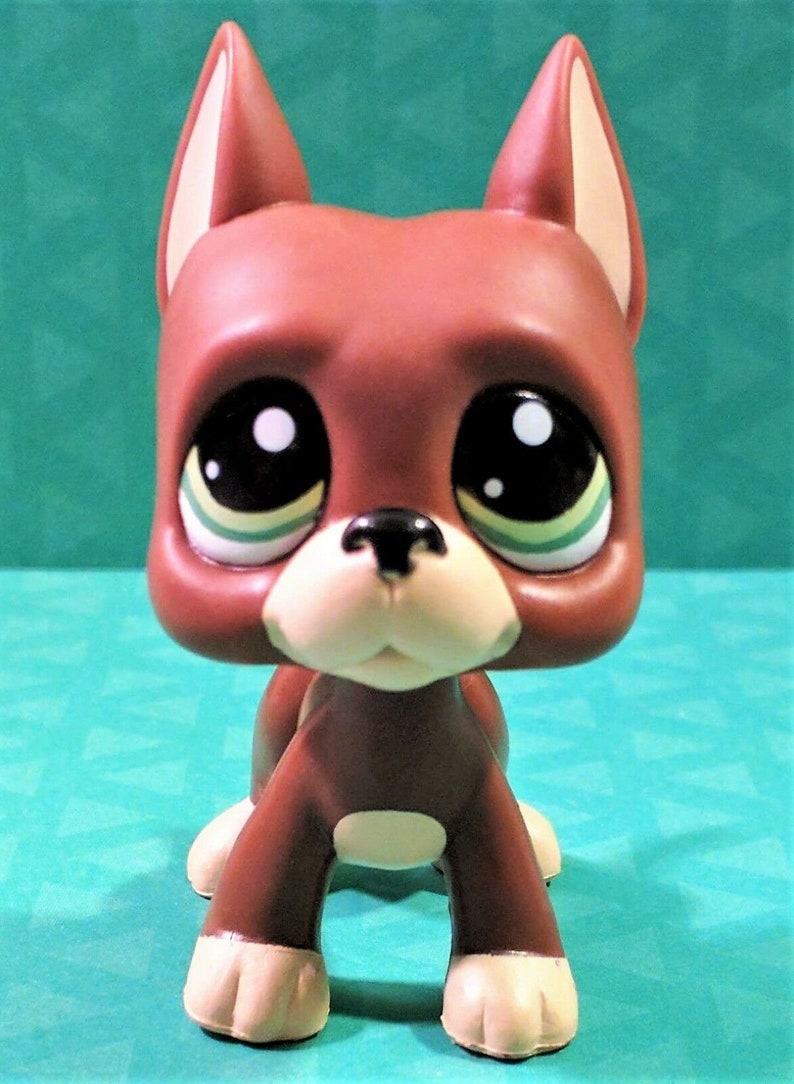 Littlest Pet Shop Rare Vintage LPS Great Dane Dogs
