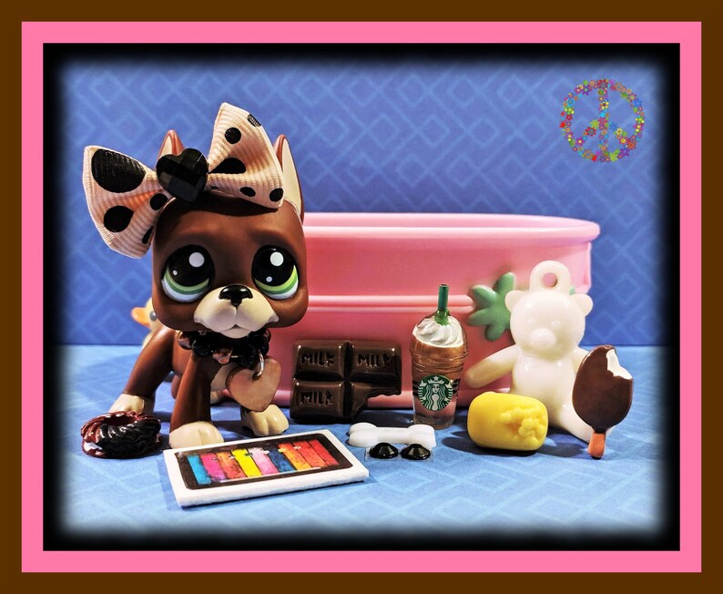 Littlest Pet Shop Rare Vintage LPS Great Dane Dogs Accessories Etsy