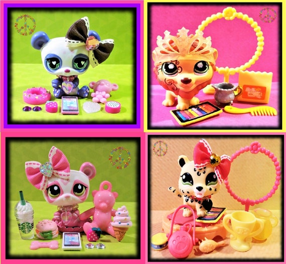 Rare Vintage LPS Jaguar Polar Bear Lion 