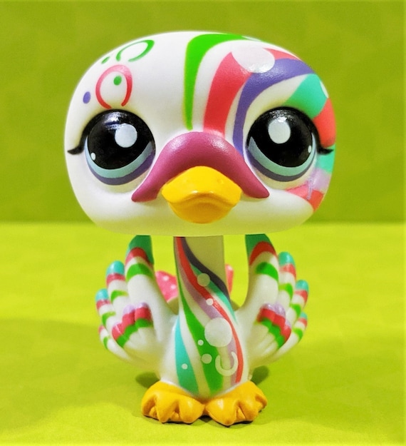 Littlest Pet Shop Rare Vintage LPS Glitter Monkey Woodpecker