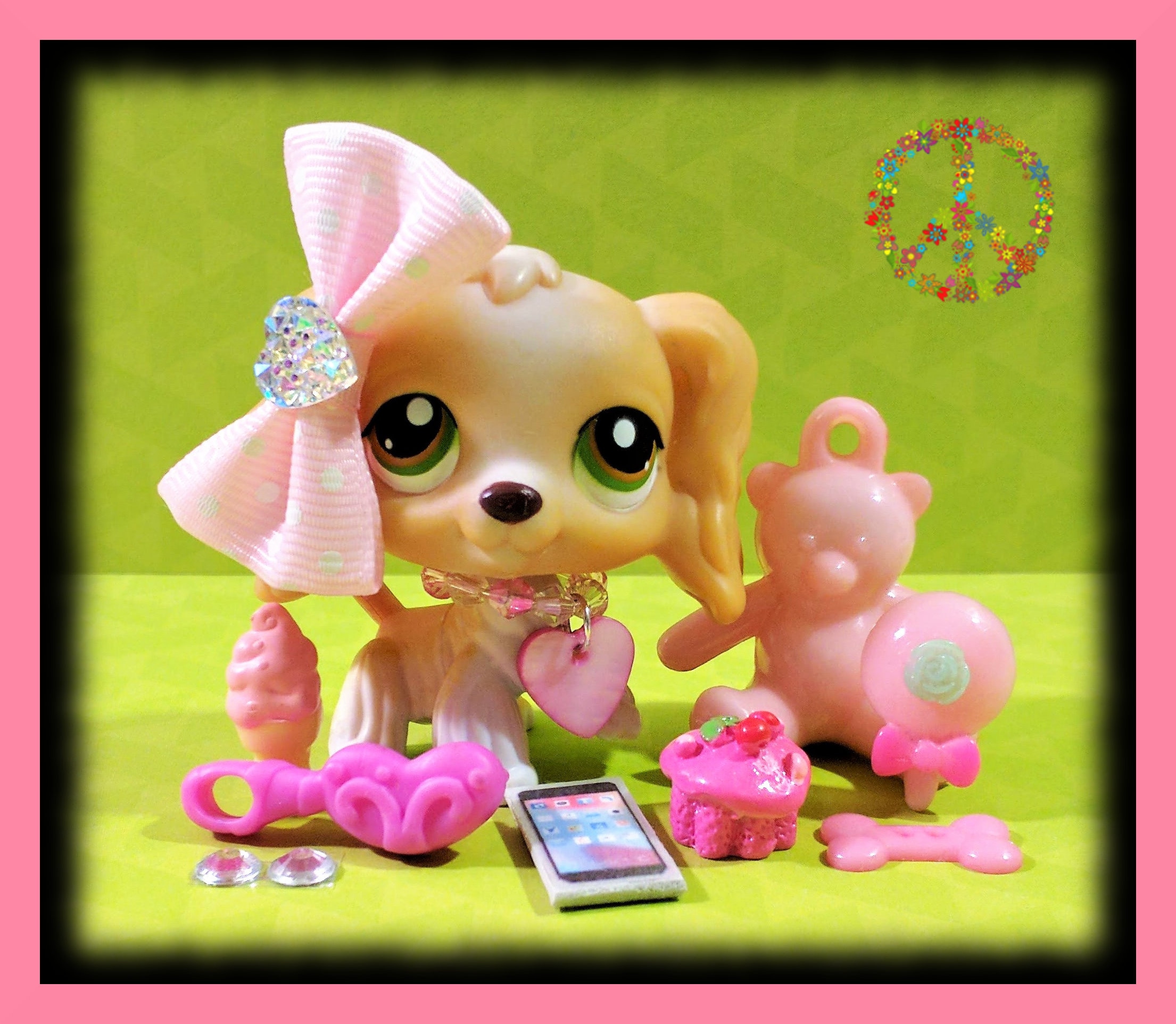Littlest Pet Shop Authentic Vintage LPS Cocker Spaniel Dogs