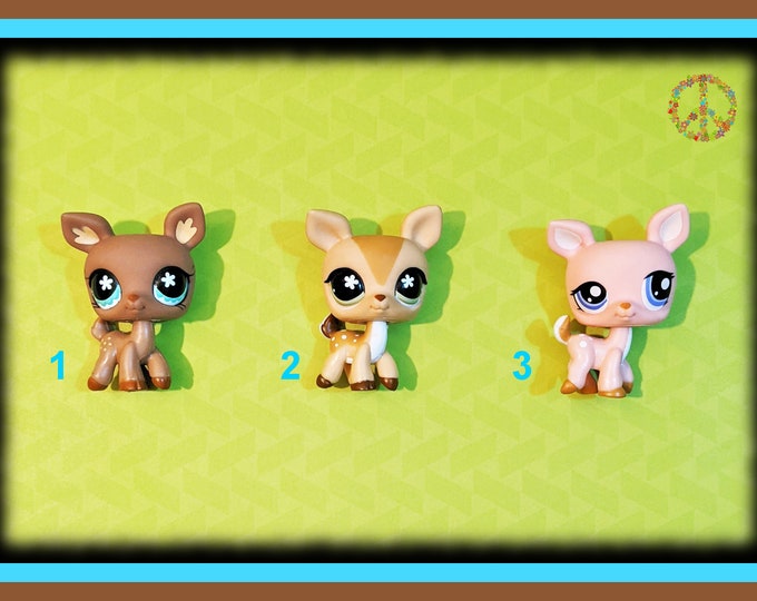 Littlest Pet Shop Rare Vintage LPS YOU CHOOSE Brown Tan Pink Deer Fawn