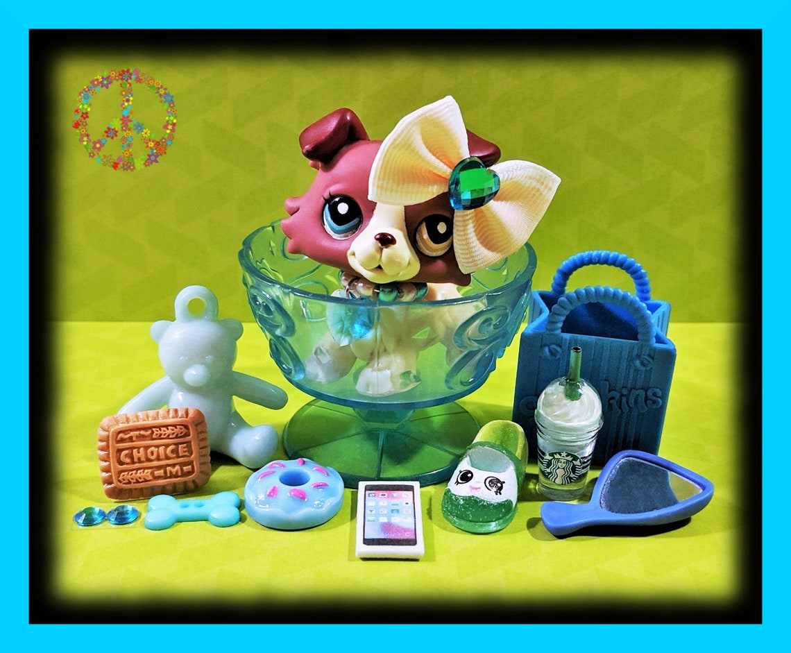 Littlest Pet Shop Rare Vintage LPS Collie Dogs Accessories Etsy