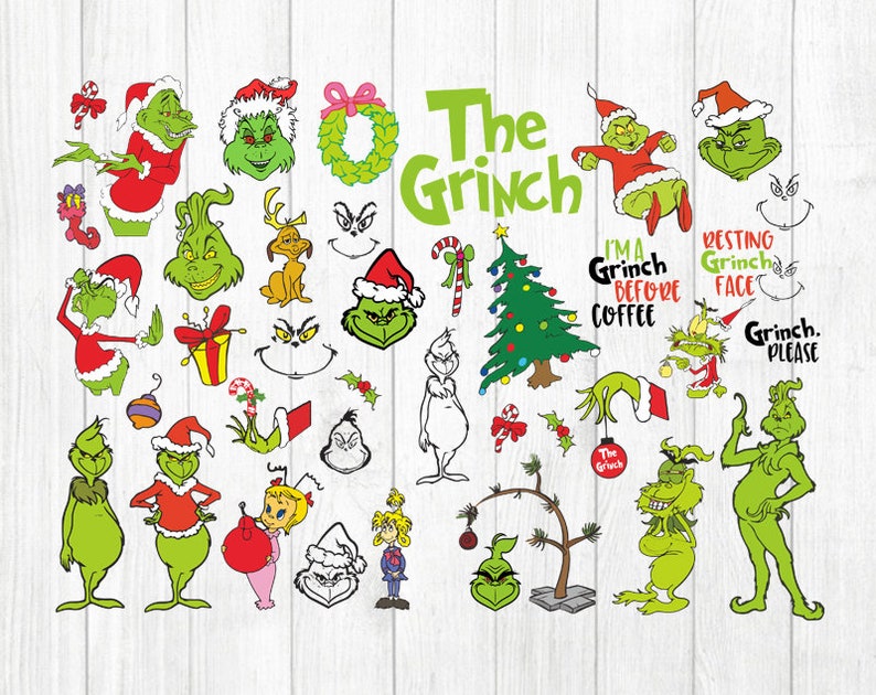 Download INSTANT DOWNLOAD Grinch Svg Bundles The Grinch Clipart | Etsy