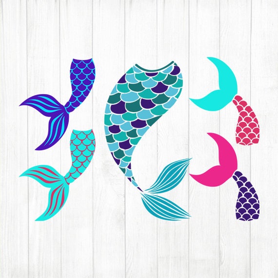 Download INSTANT DOWNLOAD Mermaid Tails Svg Bundle Mermaid Clipart ...