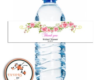Personalized  Wedding water bottle labels -Custom wedding water bottle labels.