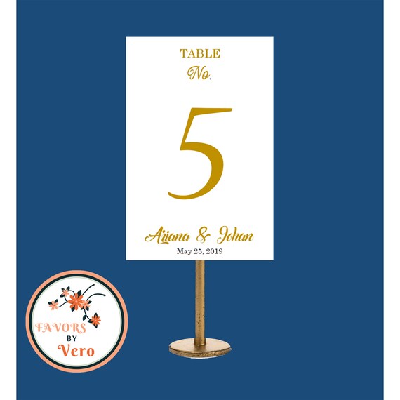 Personalized Wedding Table Numbers For Wedding TablesTable Etsy