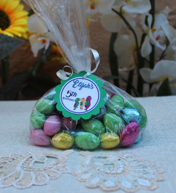 Personalized Barney Friends Birthday Favor Bags Barney Etsy