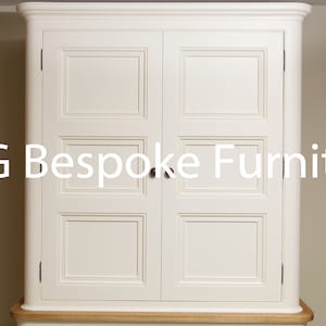 Hand Made Kitchen Larder Cupboard Painted in Farrow Ball New