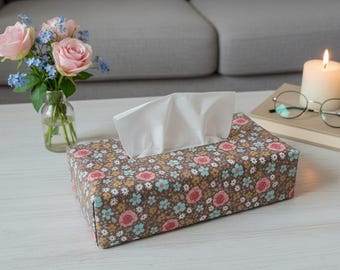 Boîte à Mouchoirs Décorative En Cuir PU - Format Carré 14x14x15 Cm, Beige, Avec Couvercle Magnétique - 6