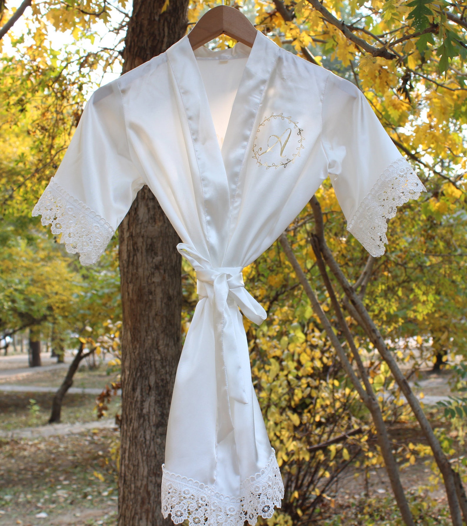 White Satin Flower Girl Robe Junior Bridesmaid Robes Satin Etsy