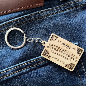 Ouija Board Keychain Novelty Mini Ouija Board Keyring