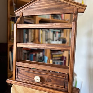 Porta spezie compatibile con Lenox Spice Village, contenitore espositivo in legno