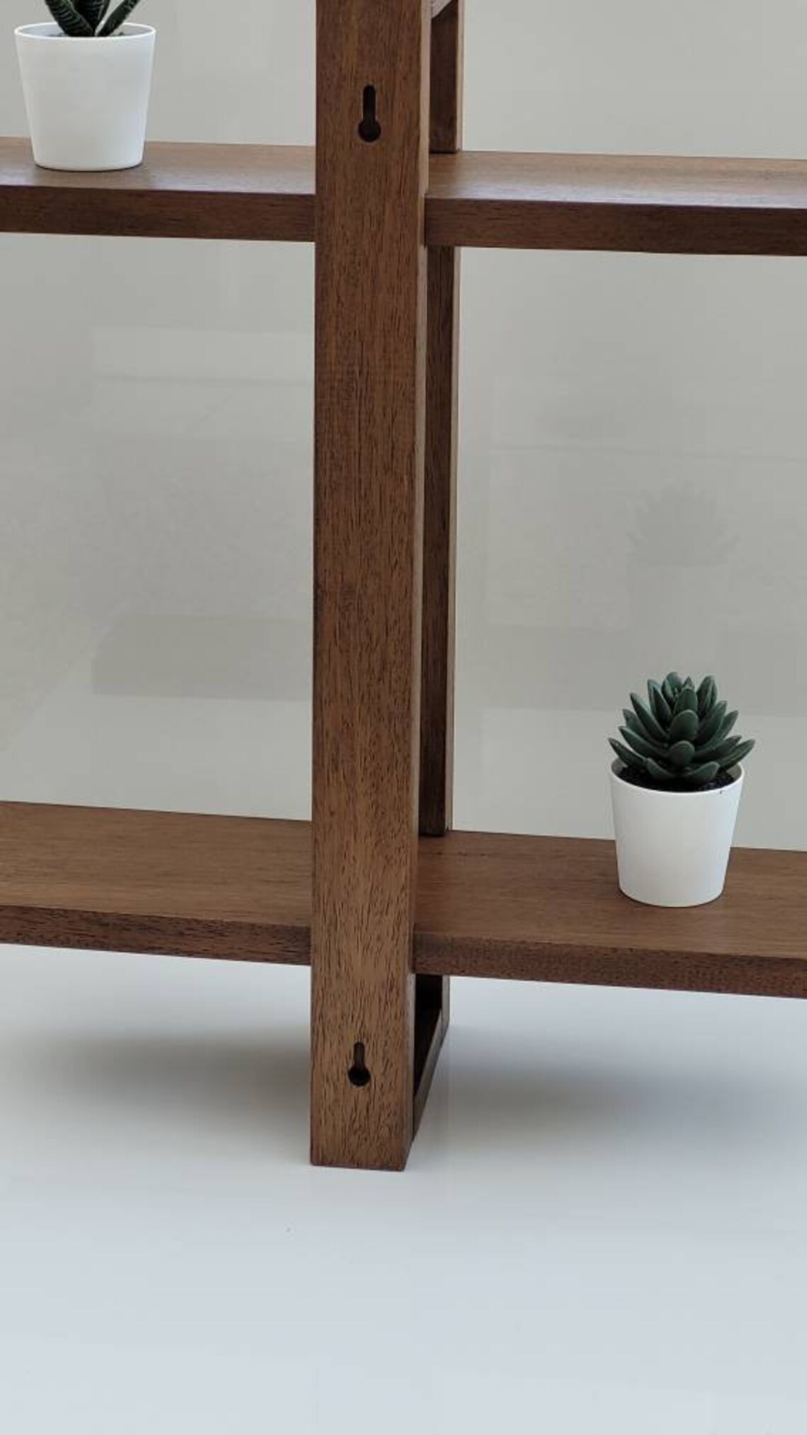 Floating Shelf Two Shelves Adjustable Shelf Wall Shelf Dark Etsy